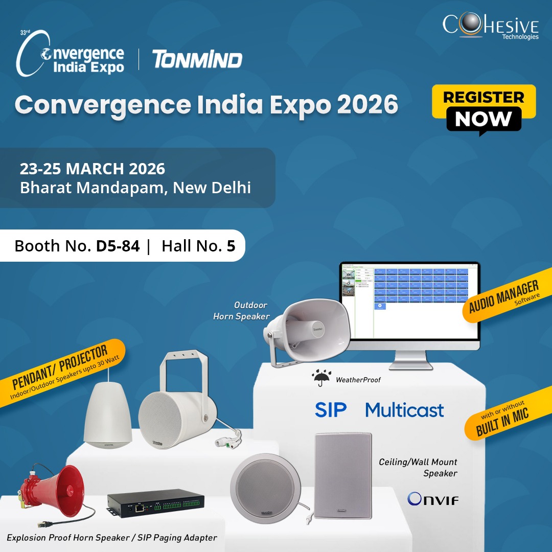 Découvrez les solutions audio IP TONMIND à Convergence India 2026 avec Cohesive Technologies